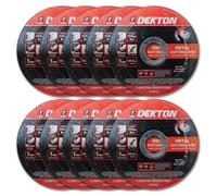 Dekton 10 Pc 115mm Cutting Disc Metal Ultra Thin Flat-Discs Offer ExceptionalCutting Efficiency And Durability| Ideal For Metalworking Tasks| Perfect For Professional |Pack Of 10| Diameter 115mm