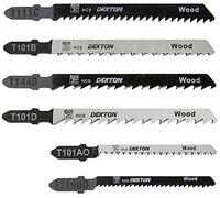 DEKTON DT80925 Jigsaw Blade Set, Black/Red, Set of 10 Piece