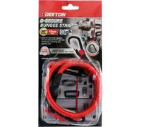 Dekton 10mm D Secure Elastic Stretch Bungee Cords Hooks Tie Down Straps Rope 30"