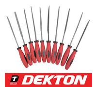 Dekton 10Pc Mini Needle File Set Precision Micro Files Craft Work Jewellery