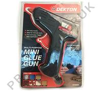 Dekton 10W Mini Glue Gun | Anti-Drip Nozzle | Ideal for Intricate Work | Fast and Easy Trigger Feed Application | Includes 2 Glue Sticks | 10W Power