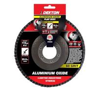 Dekton 115mm Aluminium Oxide Flap Disc 60 Grit-Achieve Smooth, Quality Finishes|Diameter 115mm|22.2mm Arbor|Max.13600 Rpm|Made With Aluminium Oxide| Ideal For Aggressive Material Removal Blending