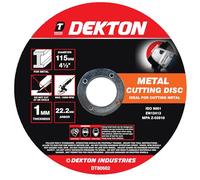 Dekton 115mm Cutting Disc Metal-Ultra Thin Flat-Ultra-thin and flat for precise, clean cuts on metal surfaces| Diameter 115mm| 22.2MM arbor,1MM| thickness| Ideal for cutting metal |Durable & efficient