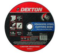 Dekton 115mm Cutting Disc Stainless Steel Ultra Thin- 230mm diameter| 22.2mm Arbor| 1.9mm Thickness| Ideal For Cutting Steel| Compatible with most angle grinders| Ensuring minimal material loss