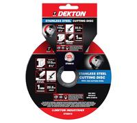 Dekton 115mm Cutting Disc Stainless Steel Ultra Thin- Diameter 115mm| 22.2mm Arbor| 1mm Thickness| Ideal For Cutting Steel| Compatible with most angle grinders| Ensuring minimal material loss.