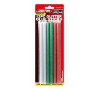 Dekton 11mm x 200mm Glitter Glue Sticks - 12 Pack | Ideal for Arts, Crafts & DIY | Sparkling Glitter Finish | Compatible with Standard Glue Guns | Strong Adhesion for Paper, Fabric, Wood & More