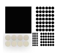 Dekton 125 Piece Furniture Pad Set | Assorted Sizes & Shapes | Self-Adhesive Felt Pads | Ideal for Protecting Floors | Suitable for Laminate, Lino, Chair & Table Legs | Easy Application