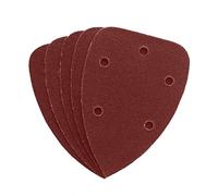 DEKTON DT80770 Hook and Loop Detail Mixed Sanding Sheets, Black/Red, 100 mm x 140 mm, Set of 12 Piece