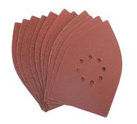 Dekton 12PC Hook and Loop Palm Sanding Sheets 175mm/Extra Coarse - Assorted | Ideal for Palm Sanders | Multi-Surface Use on Wood, Metal, Plaster, Plastics & Paint | Heavy-Duty Sanding Performance