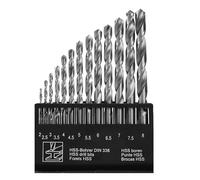 Dekton 13pc HSS Drill Bit Set Pro| High-Speed Steel| Sizes 2-8mm| Durable and Long-Lasting| Precision Drilling| Ideal for Metal, Wood & Plastic| Includes Storage Case| Roll forged with edge ground