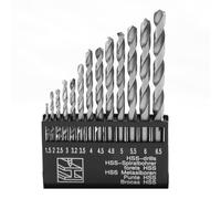 Dekton 13pc HSS Drill Set Pro | Precision Drills 1.5-6.5mm | High-Speed Steel | Ideal for Metal, Wood and Plastic | Durable and Reliable Performance | Includes Storage Case for Easy Organization