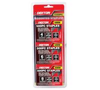Dekton 1500 Pcs Staples Set (4mm-8mm)- Heavy-duty For Staple Guns| Universal Size For Home, Office| Durable Steel Construction| Ideal For Upholstery, Carpentry, Crafting| Compatible With Most Staplers