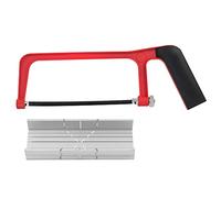 Dekton 150mm Junior Hacksaw With Mitre Block- Heavy Duty Aluminium Frame And Mitre Block| Hcs Blade| 6 Adjustable Cutting Positions| 45, 90,135 Degree Angles| Ergonomic Handle, High-carbon Steel Blade