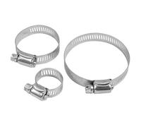 Dekton 15pc Hose Clip Set - Durable Stainless Steel, Adjustable Clamps for Secure Hose Connections, Ideal for Automotive, Plumbing| Durable Metal Clips| Screw Adjustment| Corrosion-Resistant