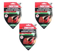 Dekton 15x 80 Grit Hook and Loop Sander Sheets, 100 x 140mm