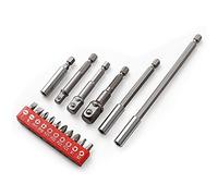 Dekton 16pc Screwdriver Bit Set- CR-V steel bits| Suitable for installation and disassembly| Includes: Pozi, Phillips, Flat| Durable S2 Steel|Compact Storage Case|Ideal for Home, DIY, Professional Use
