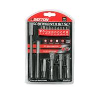 Dekton 16Pc Screwdriver Bit Set With Extensions And Drill Adaptors