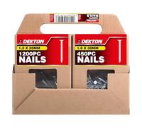 DEKTON 1895 Nail Assortment, Zinc Plated - Comprehensive Set for All Your Projects | Durable & Corrosion-Resistant | Ideal for Woodworking, Construction, and DIY | Convenient Storage Box Included