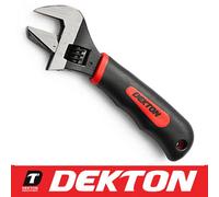 Dekton 2 In 1 Adjustable Stubby Wide Opening Spanner Wrench Soft Grip Handle