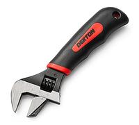 DEKTON DT20310 2-in-1 Stubby Adjustable Wrench, Silver