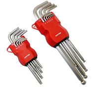 DEKTON DT85524 Hex and Torx Key Set, Black/Red, Set of 2 Piece