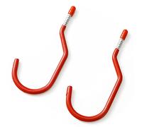 Dekton 2 PC 8MM Bicycle Hooks | Durable Hooks with Scratch-Resistant Plastic Coating | Ideal for Hanging Tools, Equipment, and in Sheds, Workshops, and Homes | Strong & Versatile Hanging Solution