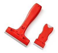 Dekton 2-Piece Glass & Tile Scraper Set | Ergonomic Non-Slip Grip | Ideal for Scraping Windows, Tiles, & Worktops | Efficiently Removes Paint & Adhesives | Convenient Blade Storage Inside Handle