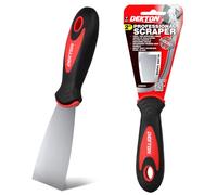 Dekton 2" Professional Scraper - Heavy Duty Stainless Sturdy Steel Blade| Ergonomic Rubber Grip Handle for Comfort| 2" Blade| Ideal for Scraping Wallpaper, Filling Cracks and Repairing Holes| Durable