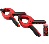 Dekton 2 X Spring Quick Grip Clamps Wood Work Carpentry Plastic Clamp 100mm /4"