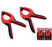 Dekton 2 X Spring Quick Grip Clamps Wood Work Carpentry Plastic Clamp 230mm /9"