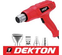 Dekton 2000W Hot Air Heat Gun Professional Paint Stripper With 4Pc Accessories