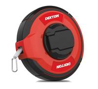 DEKTON 20M Surveyor Tape - Dual Metric & Imperial Uv Print, Class Iii Accuracy, Steel Lacquered Blade, 3:1 Speed Rewind, Abrasion & Corrosion Resistant, Durable Abs Housing With Metal Ring