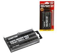 Dekton 20PC Micro HSS-R Edge Twist Drill Set | 118-Degree Angle Point | High-Speed Steel | Ideal for Metal Drilling | Versatile for Wood & Plastic | Precision Engineered for Superior Performance