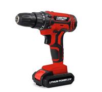 Dekton 21V Cordless Drill - Powerful 2-Speed Gearbox, Includes 1 Battery & Charger, 18+1 Torque Settings, LED Work Light, Compact & Lightweight Design, Quick Change Chuck, Ergonomic Handle