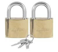 Dekton 2PC 40MM Titanium Plated Iron Padlock Set| Heavy-Duty Iron Construction | Includes Alike Set Key | Ideal for Gates, Shed & Storage | Durable Locking Mechanism | Home & Industrial Use