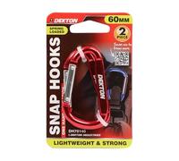 Dekton 2pc Medium Carabiner Set -Heavy-Duty Metal Clips| Strong Load-Bearing Capacity|Quick-Release Locking Mechanism|Rust-Resistant Finish|Versatile Use for Gear, Keys, Accessories|Durable & Reliable
