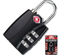 Dekton 3 Digit Tsa Accepted Combination Security Padlock Safe Luggage Gym Lock