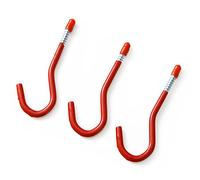 Dekton 3 PC 2" All Purpose Hooks | Durable Hooks with Scratch-Resistant Plastic Coating | Ideal for Hanging Tools, Equipment, and in Sheds, Workshops, and Homes | Strong & Versatile Hanging Solution