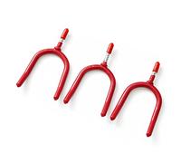 Dekton 3 PC 8 MM Tool Hooks | Durable Hooks with Scratch-Resistant Plastic Coating | Ideal for Hanging Ladders, Bicycles, Tools, Hoses & Wood | Strong & Versatile Hanging Solution