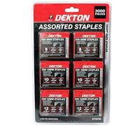 Dekton 3000 Staples 8mm 10mm 12mm Stapler Gun Refills Fabric Wood Tacker Repair