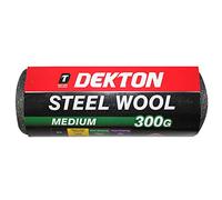 Dekton 300g Medium Steel Wool | Versatile Medium Grit for Removing Paint & Varnish | Ideal for Cleaning Copper & Multi-Surface Use on Wood & Metal | Durable & Effective for Household & Workshop Tasks