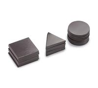 Dekton 30pc Flexible Magnets Set - 1¼" Circles, Squares & Triangles - Double-Sided Magnetic Sheets for Crafts, Classroom Experiments, Hobbies & DIY Projects - Cuttable Magnetic Pieces