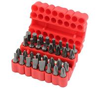 DEKTON DT65410 Screwdriver Bit Set, Black/Red, Set of 33 Piece