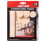 Dekton 38 Piece Furniture Pad Set | Assorted Sizes & Shapes | Self-Adhesive Felt Pads | Ideal for Protecting Floors | Suitable for Laminate, Lino, Chair & Table Legs | Easy Application
