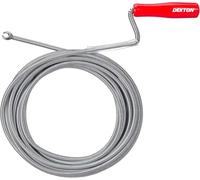 Dekton 3m Flexible Drain & Pipe Unblocker-Removes Clogging Caused By Hair & Dirt| Ideal For Cleaning Kitchen Sinks, Bathroom, Syphons| Long, Flexible Spiral Tools| Unblocks Drain Without Chemical Aids