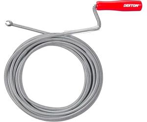 Dekton 3m Flexible Drain & Pipe Unblocker-Removes Clogging Caused By Hair & Dirt| Ideal For Cleaning Kitchen Sinks, Bathroom, Syphons| Long, Flexible Spiral Tools| Unblocks Drain Without Chemical Aids