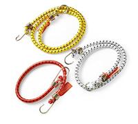 Dekton 3PC Assorted Heavy Duty Bungee Cord Set | Ideal for Securing Luggage, Home, Garage, Workshop & Camping | Heavy Duty Zinc Plated Steel Hooks | Versatile for General Use | Durable Construction