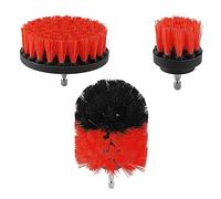Dekton 3pc Drill Brush Set- Made Of Ultra-Strong Polypropylene Bristles|Quick-change Shaft Easily Attaches To Electric|Cordless Drills|Anti-rust Stainless Steel Shafts|Ideal For Sinks, Gutters, Grills