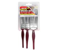 Dekton 3PC Paint Brush Set - 1", 1.5" & 2" Brushes for Emulsion, Undercoat and Gloss Paint, Ideal for DIY and Home Painting, Comes in Clam Packaging