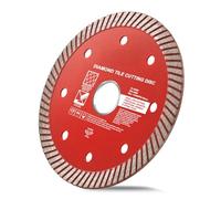 Dekton 4.5" Diamond Tile Cutting Disc-Rim Blades For Cleaner Cut With Less Chipping| Removes Excess Particle| Helps Keep The Blade Cooler| Suitable For Cutting Porcelain Limestone Granite Marble Stone